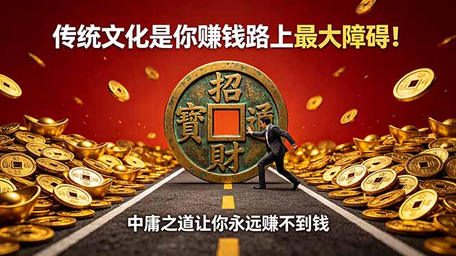 付费文章：传统文化是你赚钱路上最大障碍！中庸之道让你永远赚不到钱-hl998