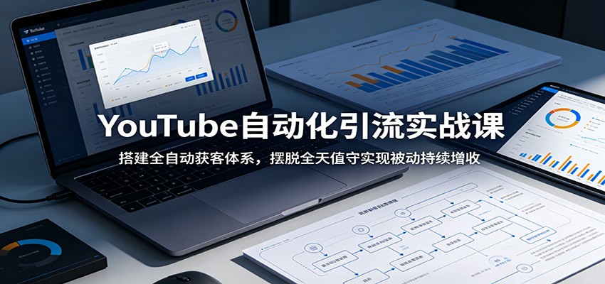 YouTube自动化引流实战课：搭建全自动获客体系，摆脱全天值守实现被动持续增收-hl998
