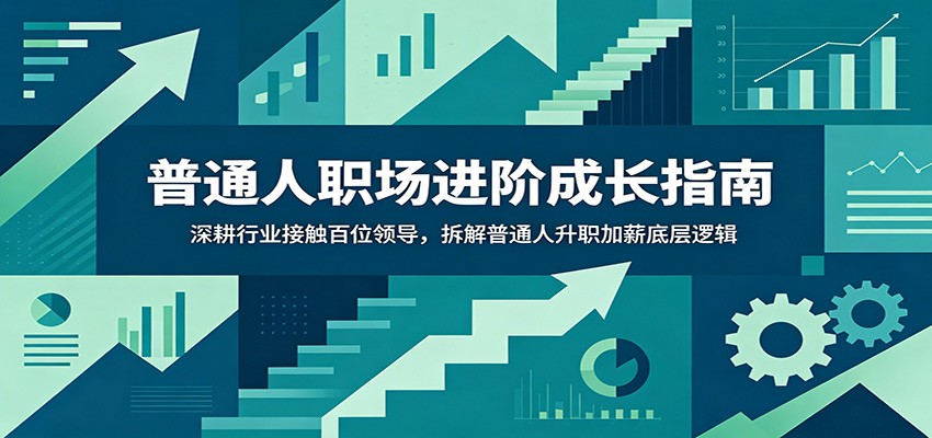 普通人职场进阶成长指南：深耕行业接触百位领导，拆解普通人升职加薪底层逻辑-hl998