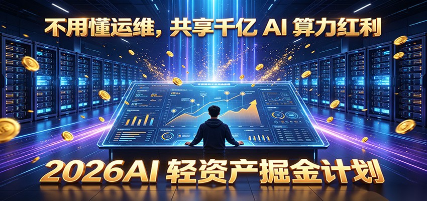 不用懂运维，共享千亿 AI 算力红利，2026AI 轻资产掘金计划-hl998