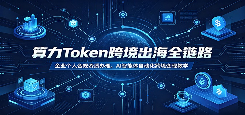 算力Token跨境出海全链路：企业个人合规资质办理，AI智能体自动化跨境变现教学-hl998