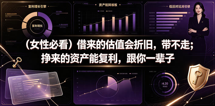 付费文章：(女性必看)借来的估值会折旧，带不走；挣来的资产能复利，跟你一辈子-hl998