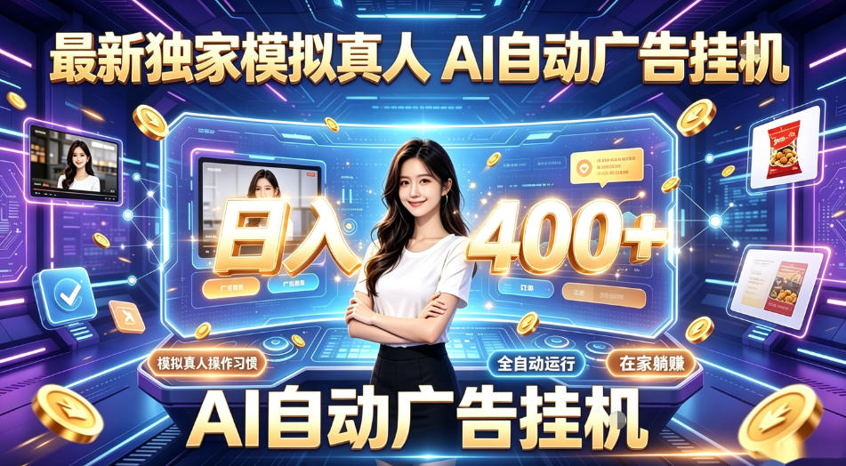 最新独家模拟真人，AI自动挂号挂G，日入400+，全程全自动运行，无需人工【揭秘】-hl998