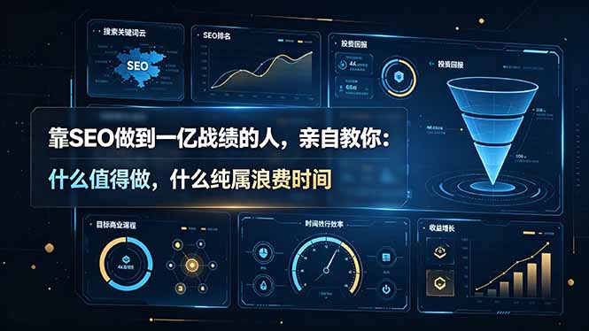 靠SEO做到一亿战绩的人，亲自教你：什么值得做，什么纯属浪费时间【原创双语字幕】-hl998
