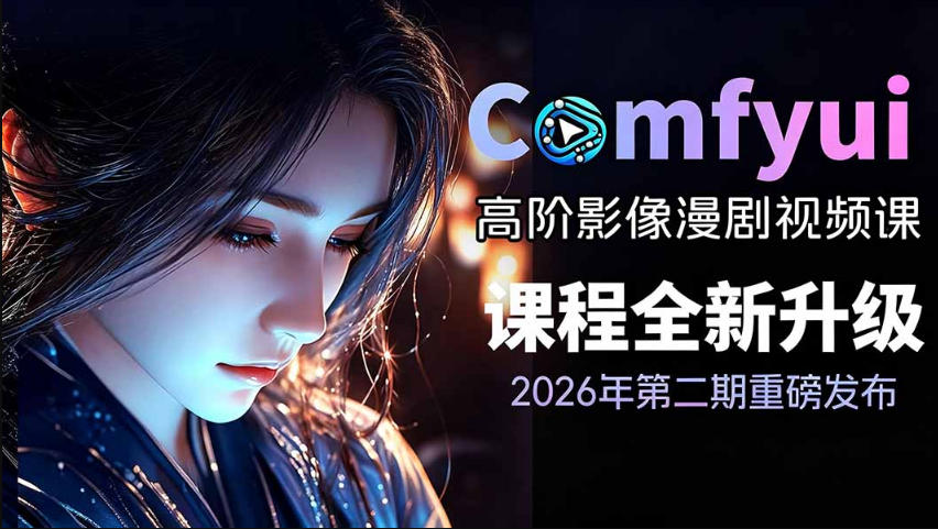 2026新版ComfyUI漫剧动画全流程实战课，0基础入门到进阶全流程动态漫，轻松实现流量变现-hl998