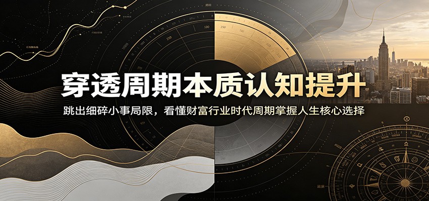 穿透周期本质认知提升：跳出细碎小事局限，看懂财富行业时代周期掌握人生核心选择-hl998