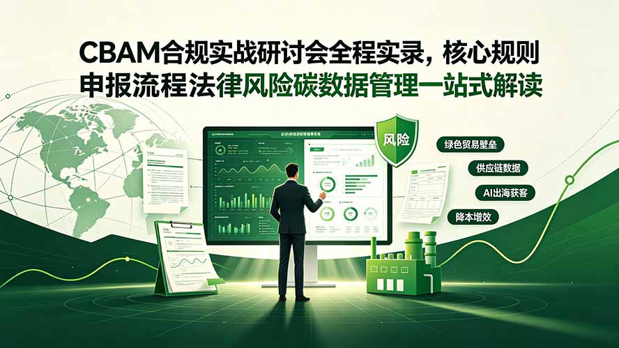 CBAM合规实战研讨会全程实录，核心规则申报流程法律风险碳数据管理一站式解读-hl998
