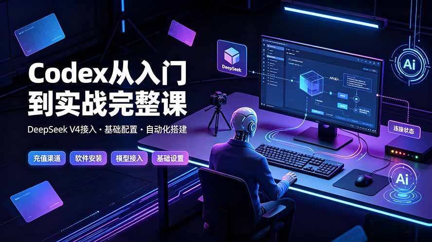 Codex从入门到实战完整课｜充值·安装·接入DeepSeek，记忆·插件·Skill·CLI·MCP全拆解-hl998