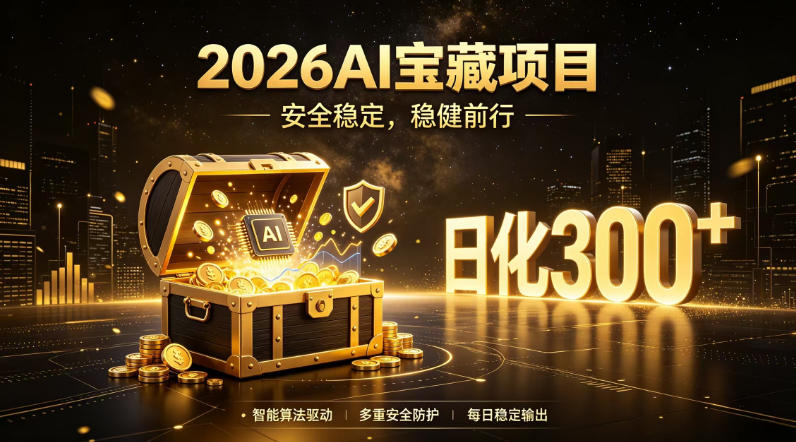 2026AI安全掘金项目,日化稳定300+,无需人为干预操作,当天见收益,操作简单【揭秘】-hl998
