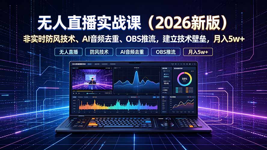 无人直播实战课(更新7月-hl998