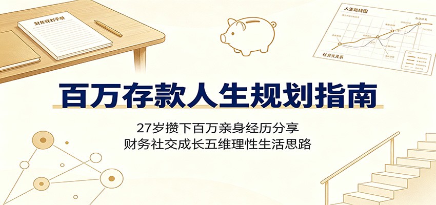 百万存款人生规划指南：27岁攒下百万亲身经历分享，财务社交成长五维理性生活思路-hl998
