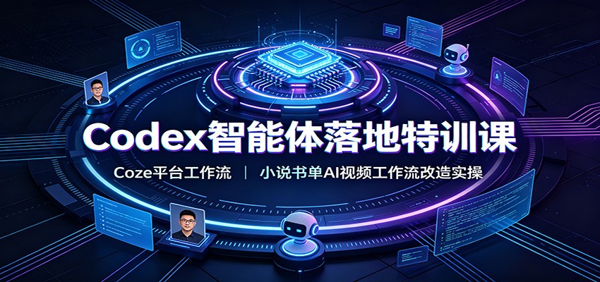 Codex智能体落地特训课：Coze平台工作流，小说书单AI视频工作流改造实操-hl998