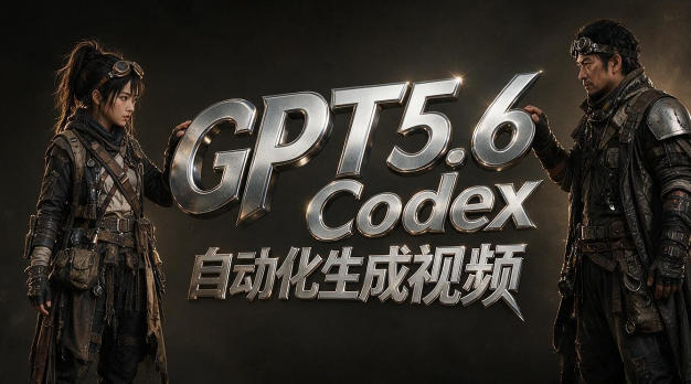 GPT5.6+Codex自动化视频生成：提示词设计×角色设定×封面海报×工作流思路，高效产出AI视频-hl998